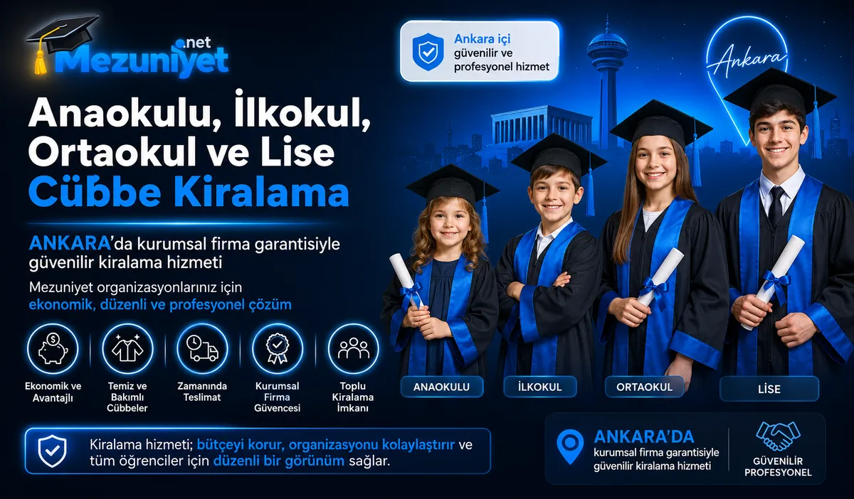 Ankara Kep Cübbe Kiralama